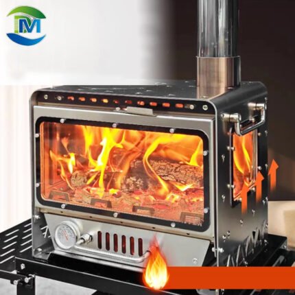 Outdoor wood-burning stove glass, transparent microcrystalline glass stove window glass, customized, thickened, high temperature resistant Schott glass