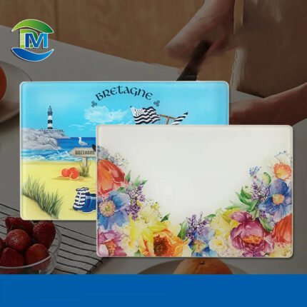 Factory direct wholesale tempered glass cutting board - heat transfer blank glass cutting board for vegetables and fruits